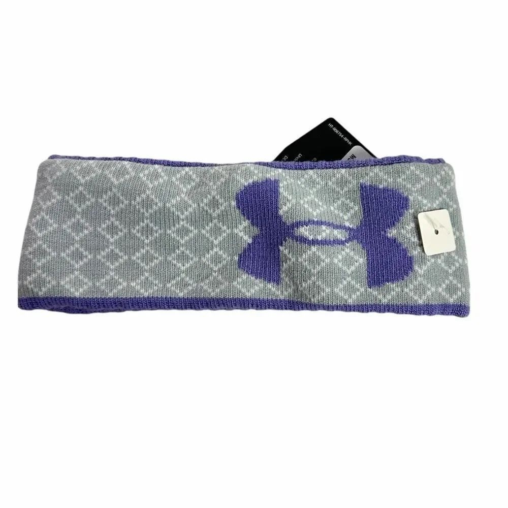 Under Armour Girls Ear Muff Purple Gray